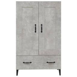 Berkfield Home Highboard Concrete Grey 70x31x115 cm Engineered Wood - Size: 70 x 31 x 115 cm - thumbnail 6