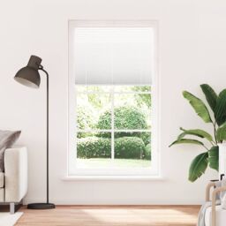 Berkfield Home Pleated Blind White 105x200 cm Fabric Width 104.4 cm Polyester - thumbnail 2