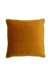 Furn Gemini Soft Velvet Double Piped Reversible Cushion in Orange - Size: 50 cm x 50 cm - thumbnail 2