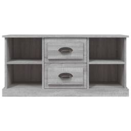 Berkfield Home TV Cabinet Grey Sonoma 99.5x35.5x48 cm Engineered Wood - thumbnail 6