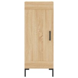 Berkfield Home Highboard Sonoma Oak 34.5x34x180 cm Engineered Wood in Brown - thumbnail 6