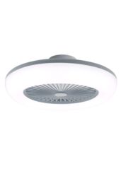 Living and Home Round Acrylic Ceiling Fan with LED Light in Grey - thumbnail 5