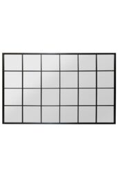 "MirrorOutlet The Fenestra Black Window Leaner / Wall Mirror 69"" X 43"" 174CM X 110CM - Size: 1 Pack" - thumbnail 4