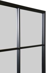 "MirrorOutlet The Fenestra Black Window Leaner / Wall Mirror 69"" X 43"" 174CM X 110CM - Size: 1 Pack" - thumbnail 5