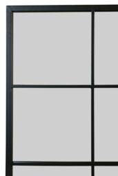 "MirrorOutlet The Fenestra Black Window Leaner / Wall Mirror 69"" X 43"" 174CM X 110CM - Size: 1 Pack" - thumbnail 3