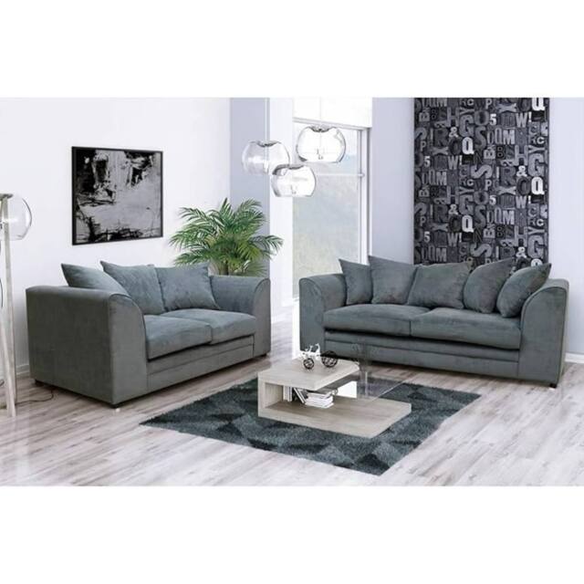 SNUG FURNITURE BIRMINGHAM LTD Fernando 3+2 Sofa Set in Grey - image 1