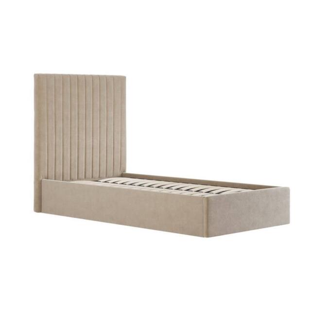 Lemon Pavilion Furniture Berlin Tall Ottoman Single Bed Frame (Pack of 2) - L203xW108xH124 cm in Beige - image 1