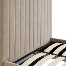 Lemon Pavilion Furniture Berlin Tall Ottoman Single Bed Frame (Pack of 2) - L203xW108xH124 cm in Beige - thumbnail 5