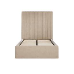 Lemon Pavilion Furniture Berlin Tall Ottoman Single Bed Frame (Pack of 2) - L203xW108xH124 cm in Beige - thumbnail 2