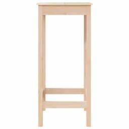 Berkfield Home Bar Table 50x50x110 cm Solid Wood Pine in Light Tan - Size: 50 x 50 x 110 cm - thumbnail 5
