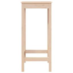 Berkfield Home Bar Table 50x50x110 cm Solid Wood Pine in Light Tan - Size: 50 x 50 x 110 cm - thumbnail 6