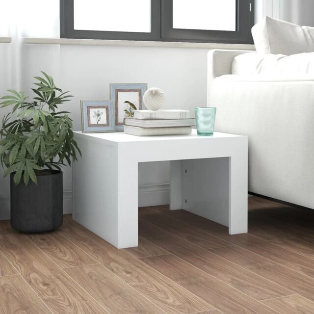 Berkfield Home Coffee Table White 50x50x35 cm Engineered Wood - Size: 50 x 50 x 35 cm - image 1