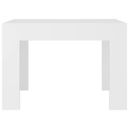 Berkfield Home Coffee Table White 50x50x35 cm Engineered Wood - Size: 50 x 50 x 35 cm - thumbnail 5