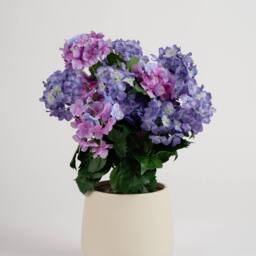 Scottish Everlastings Ltd 58cm Outdoor Pink/Purple Hydrangea Planter in Pink - thumbnail 2