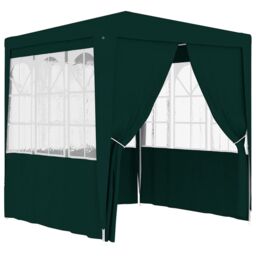 Berkfield Home Professional Party Tent with Side Walls 2.5x2.5 m Green 90 g/m ² - thumbnail 1