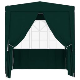 Berkfield Home Professional Party Tent with Side Walls 2.5x2.5 m Green 90 g/m ² - thumbnail 2