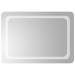 Berkfield Home LED Bathroom Mirror 70x50 cm in Clear - thumbnail 2
