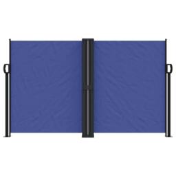 Berkfield Home Retractable Side Awning Blue 140x1200 cm - thumbnail 1