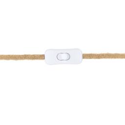 Wyld and Coco Table Lamp - Clear Glass Base Natural Paper Shade - thumbnail 7