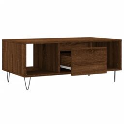 Berkfield Home Coffee Table Brown Oak 90x50x36.5 cm Engineered Wood - thumbnail 6