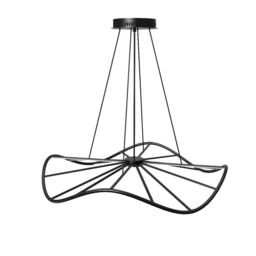CGC Lighting Paraplu 1 Wave 60cm Matt Black LED Ceiling Pendant Light Chandelier - thumbnail 3