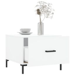 Berkfield Home Coffee Tables 2 pcs White 50x50x40 cm Engineered Wood - Size: 50 x 50 x 40 cm - thumbnail 4