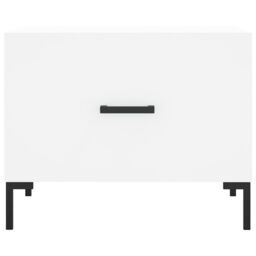Berkfield Home Coffee Tables 2 pcs White 50x50x40 cm Engineered Wood - Size: 50 x 50 x 40 cm - thumbnail 6