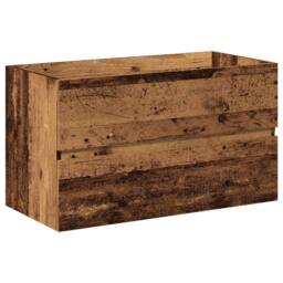 Berkfield Home Sink Cabinet with Built-in Basin Old Wood 81x39.5x49 cm in Brown - thumbnail 6
