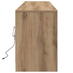 Berkfield Home TV Cabinet Brown 181 x 34 x 50 cm Particle board & LED lights - thumbnail 8