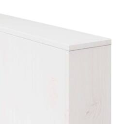 Berkfield Home Garden Sofa 2-Seater 134x60x62 cm White Solid Wood Pine - Size: 134 x 60 x 62 cm - thumbnail 8