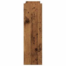 Berkfield Home Wall Shoe Cabinet Old Wood 80x18x60 cm Engineered Wood in Brown - Size: 80 x 18 x 60 cm - thumbnail 5