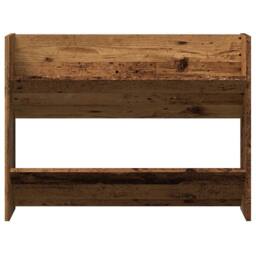 Berkfield Home Wall Shoe Cabinet Old Wood 80x18x60 cm Engineered Wood in Brown - Size: 80 x 18 x 60 cm - thumbnail 4
