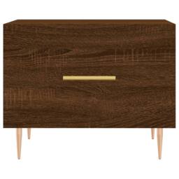 Berkfield Home Coffee Tables 2 pcs Brown Oak 50x50x40 cm Engineered Wood - Size: 50 x 50 x 40 cm - thumbnail 6