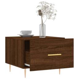 Berkfield Home Coffee Tables 2 pcs Brown Oak 50x50x40 cm Engineered Wood - Size: 50 x 50 x 40 cm - thumbnail 4