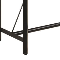 Berkfield Home Bar Table 180x70x107 cm Solid Wood Mango & Iron in Brown - Size: 180 x 70 x 107 cm - thumbnail 6