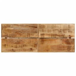 Berkfield Home Bar Table 180x70x107 cm Solid Wood Mango & Iron in Brown - Size: 180 x 70 x 107 cm - thumbnail 4