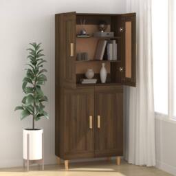 Berkfield Home Sideboard Brown Oak 69.5x34x90 cm Engineered Wood - thumbnail 3