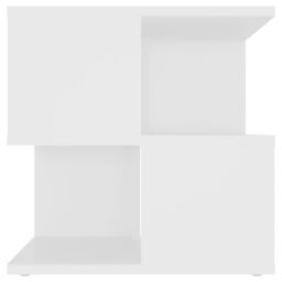 Berkfield Home Side Table White 40x40x40 cm Engineered Wood - Size: 40 x 40 x 40 cm - thumbnail 5
