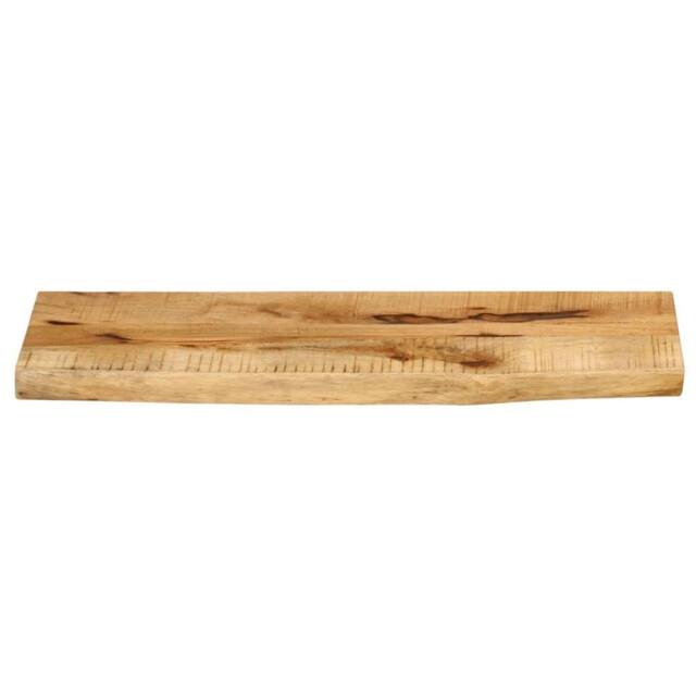 Berkfield Home Table Top 70x40x3.8 cm Live Edge Solid Wood Rough Mango in Brown - image 1