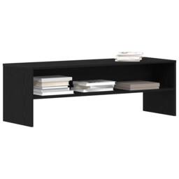 Berkfield Home TV Cabinet Black Oak 120x40x40 cm Engineered Wood - Size: 120 x 40 x 40 cm - thumbnail 4