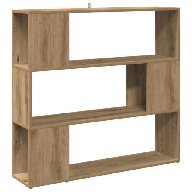 Berkfield Home Book Cabinet/Room Divider Artisan Oak 100x24x94 cm in Brown - Size: 100 x 24 x 94 cm - image 1