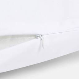 OHS Microfibre Bolster Pillow Soft Back Body Support Bed Cushion in White - thumbnail 6