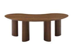 Vente-unique Walnut Veneer Coffee Table - Dark Natural - CALYNOR - thumbnail 5