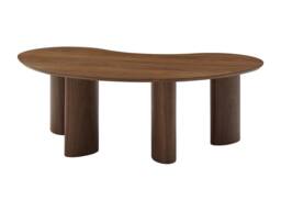 Vente-unique Walnut Veneer Coffee Table - Dark Natural - CALYNOR - thumbnail 7