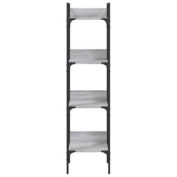 Berkfield Home Decorative Bookshelf 4-Tier Grey Sonoma 35x30x138.5 cm Engineered Wood - thumbnail 5