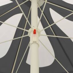 Berkfield Home Beach Umbrella Anthracite 240 cm in Dark Grey - thumbnail 5
