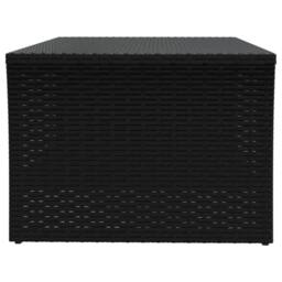Berkfield Home Coffee Table Black 100x50x40 cm Poly Rattan - Size: 100 x 50 x 40 cm - thumbnail 4