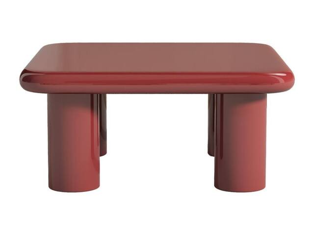 Vente-unique MDF Coffee Table - Lacquered Bordeaux - TAMISDA in Burgundy - image 1