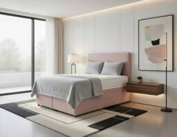DS Living Prima Pink Divan Bed - Size: Double - thumbnail 3
