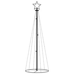 Berkfield Home Christmas Cone Tree Warm White 108 LEDs 70x180 cm - thumbnail 3